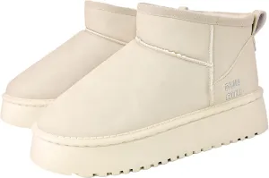 Winter Ankle Boots for Women - Water Resistant Leather Booties Non-Slip Platform Suede Mini Women's Boots - Perfect for Christmas Gifts