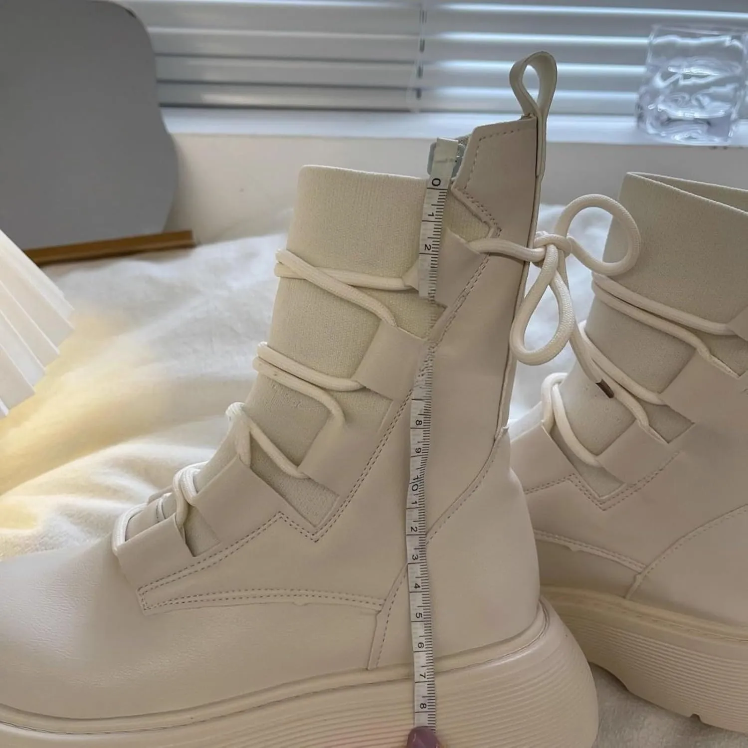 Winter Boots for Women Waterproof Fuzzy Snow Boots Casual Plush Lined Thermal Non Slip Wedge Mid Calf Boots