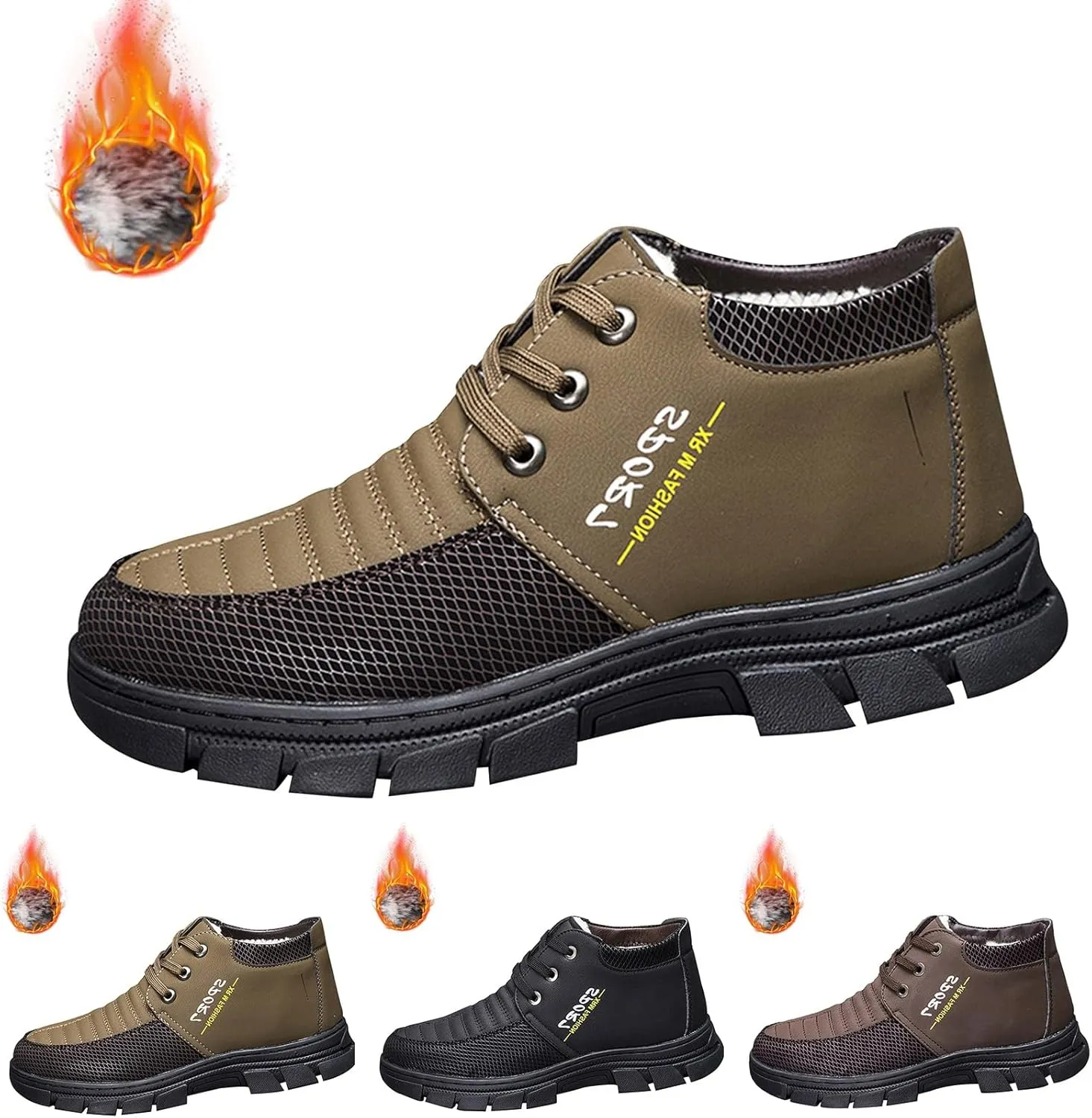 Winter Snow Boots Soft Insole Warm Ankle Boots Non Slip Waterproof Insulated Outdoor Anti-Slip Booties