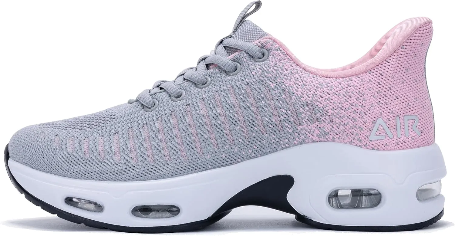 Women Air Slip on Walking Shoes Comfortable Tennis Sneakers Runnig Gym Athletic Workout Jogging Footwear US 6-11