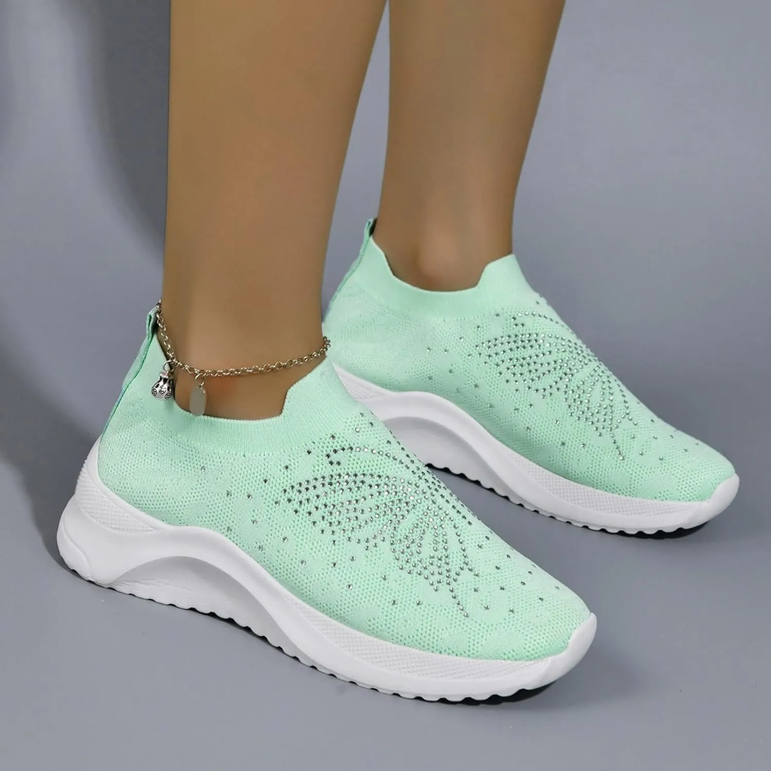 Women Shoes Soft Sole Casual Shoes Fashionable Flat Bottom Non Positioning Floral Casual Flat Sneaker Boots for Women Mesh