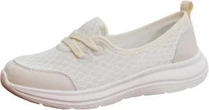 Women Shoes Soft Soled Mesh Casual Shoes Low Top Flat Soled Walking Shoes Sneaker Boots for Women Size 11