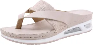 Women Thong Sandals 2025 Summer Clip Toe Orthopedic Sandals with Arch Support Ladies Slingback Non Slip Flip Flops