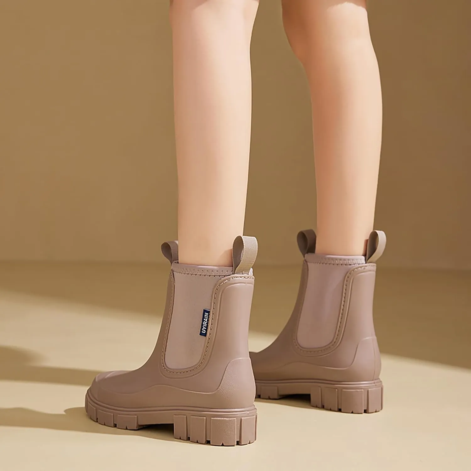 Women’s Ankle Rain Boots Waterproof Lightweight Slip Resistant Fashion Garden Booties