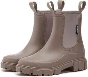 Women’s Ankle Rain Boots Waterproof Lightweight Slip Resistant Fashion Garden Booties