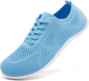 Women's Barefoot Shoes Walking Sports Zero Drop Sole Running Casual Sneakers Slip On Breathable Soft Fashion House Shoes White