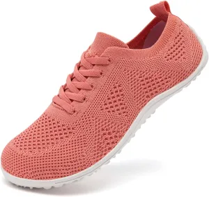 Women's Barefoot Shoes Walking Sports Zero Drop Sole Running Casual Sneakers Slip On Breathable Soft Fashion House Shoes White