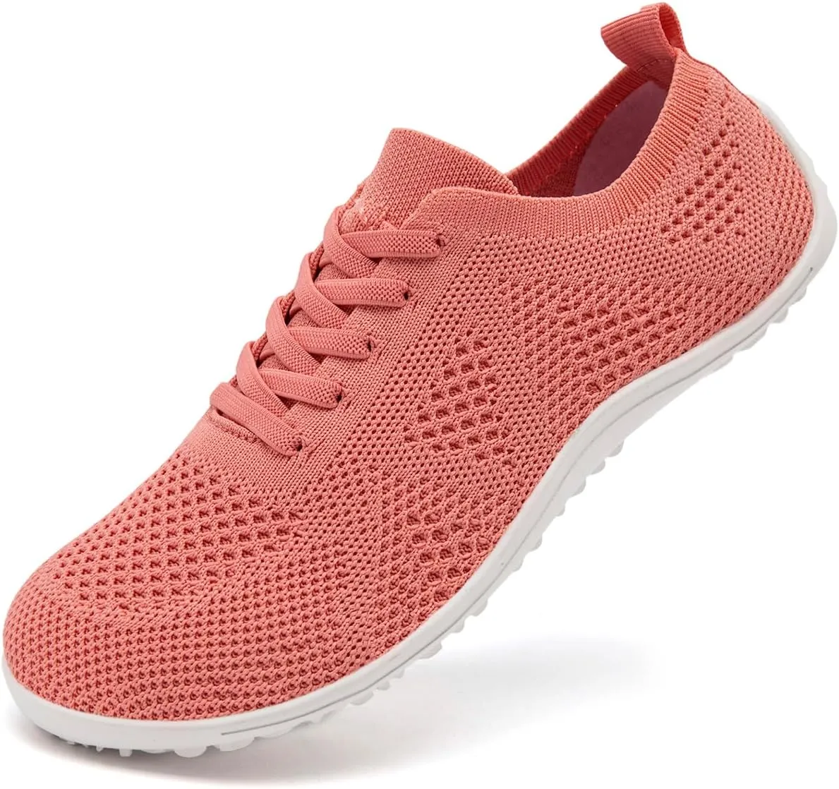 Women's Barefoot Shoes Walking Sports Zero Drop Sole Running Casual Sneakers Slip On Breathable Soft Fashion House Shoes White