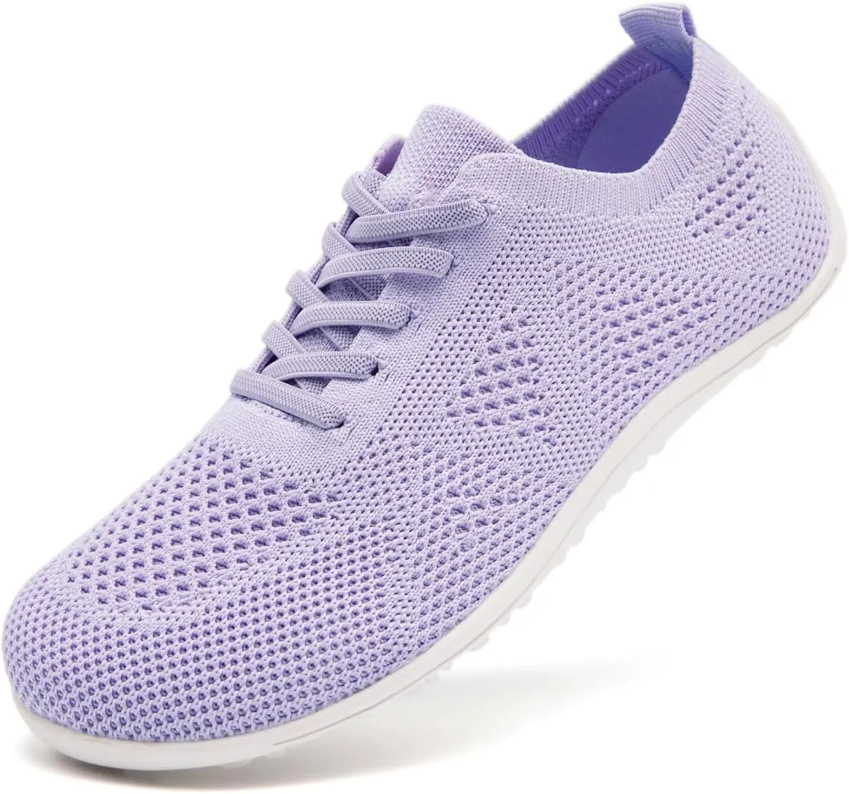 Women's Barefoot Shoes Walking Sports Zero Drop Sole Running Casual Sneakers Slip On Breathable Soft Fashion House Shoes White