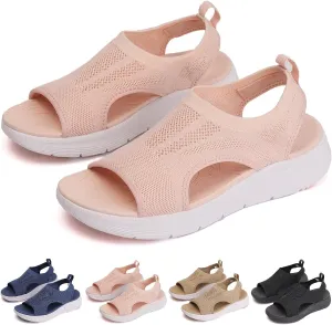 Women's Breathable Orthopedic Sandals 2025 Comfortable Walking Tennis Shoes Outdoor Active Summer Dressy Sandals Arch Support Wide Fit Plantar Fasciitis Sport Athletic Hiking