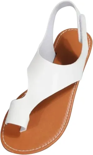 Women’s Casual Cross Sandals with Buckle Ankle Strap Trendy Clip Toe Flats PU Leather Sandal for Summer Wear