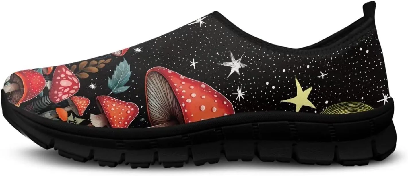 Womens Casual Sneakers Art Themed Slip On Walking Shoes for Women