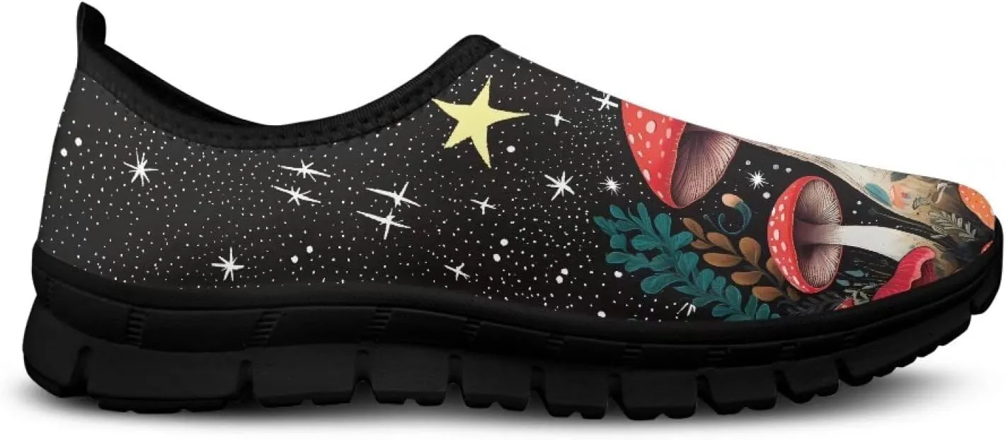 Womens Casual Sneakers Art Themed Slip On Walking Shoes for Women