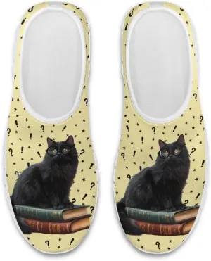 Women's Cat Print Outdoor Loafers Wide Driving Shoes Classic Business Work Flats Loafer Size 5-13