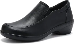 Women's Classic Loafers Leather Slip-ons Chunky Platform Penny Shoes