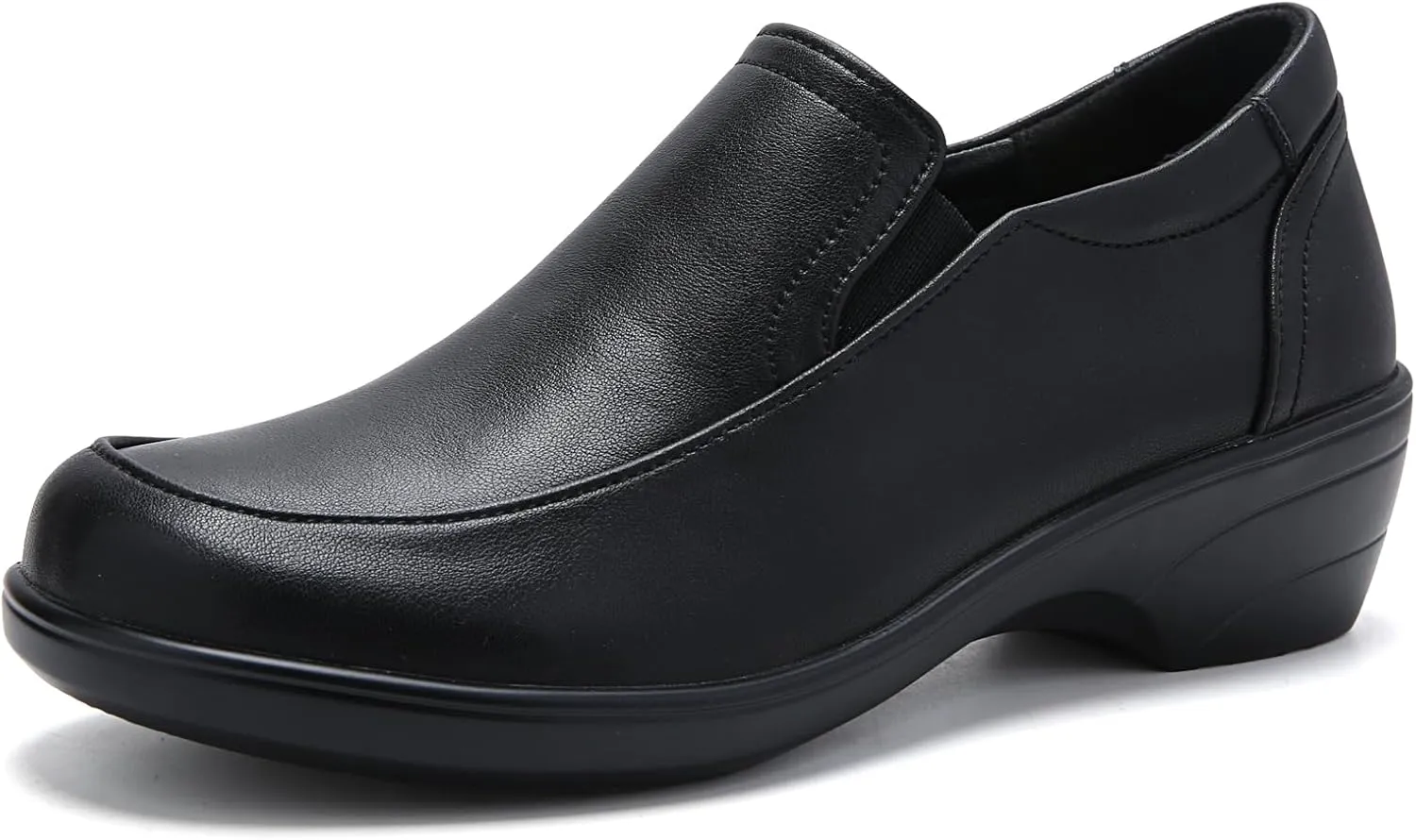 Women's Classic Loafers Leather Slip-ons Chunky Platform Penny Shoes