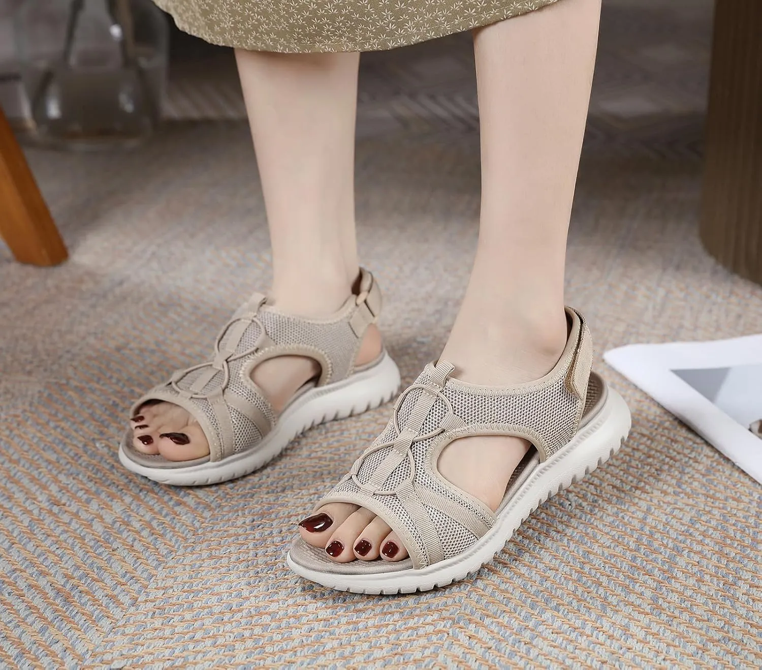 Womens Comfort Sport Walking Sandals LightWeight Outdoor Hiking Sandals Summer Fashion Beach Shoes Slippers
