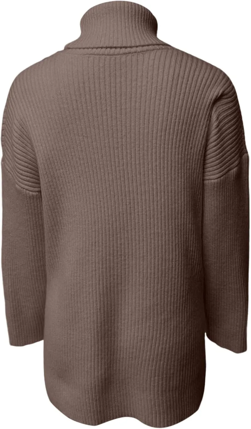 Womens Fall Sweaters Turtleneck Long Sleeve Asymmetric Hem Pullover Knit Oversized Sweater Tops Phat Farm