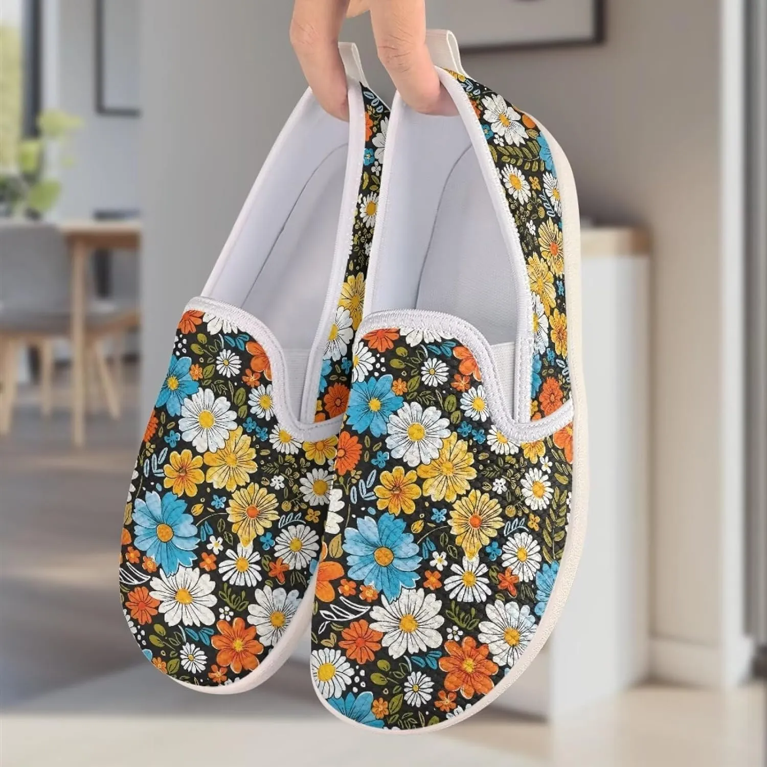 Women's Fashion Sneakers Casual Slip On Tennis Shoes Arch Support Walking Shoes for Women