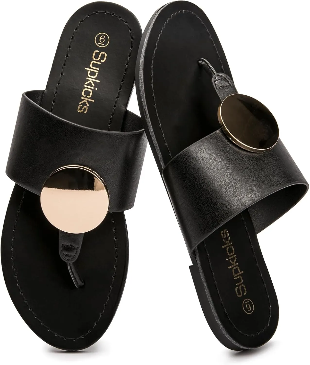 Women's Flip Flops Comfortable Soft T-Strap Flat Sandals Casual Slip on Thong Fashion Slide Sandals Summer Beach Slippers