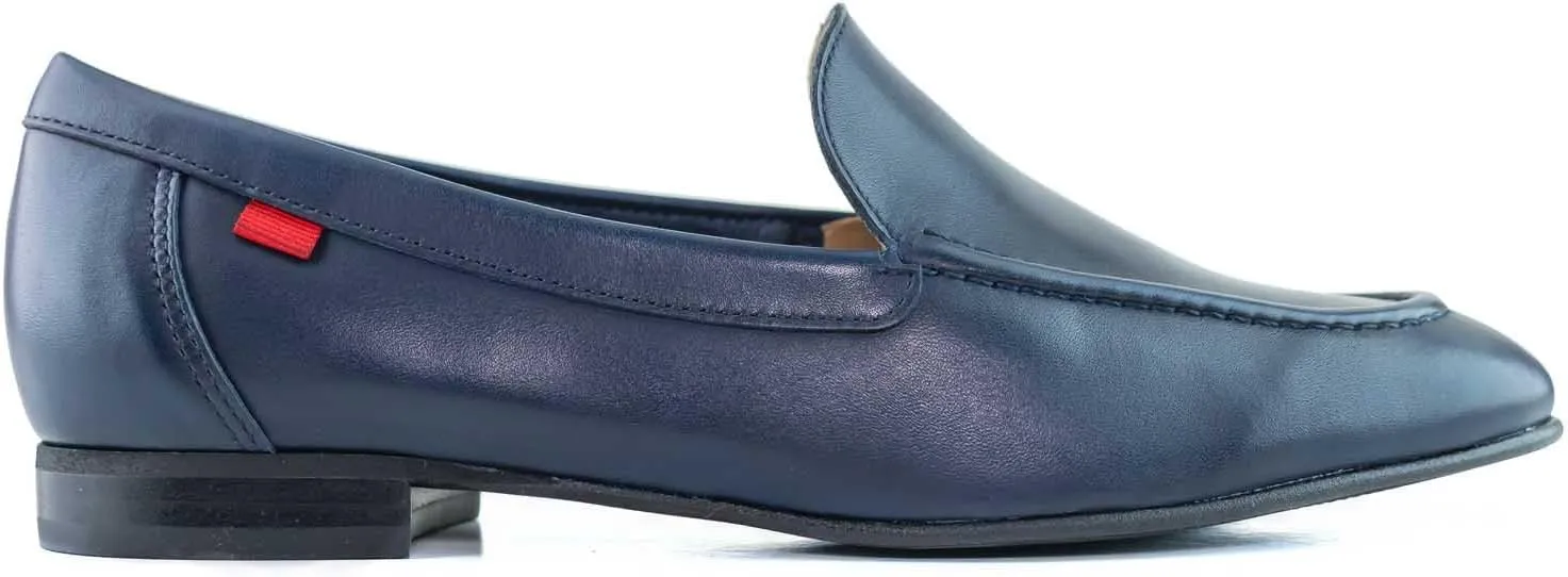 Womens Genuine Leather Casual Comfort Slip on Dress Loafer