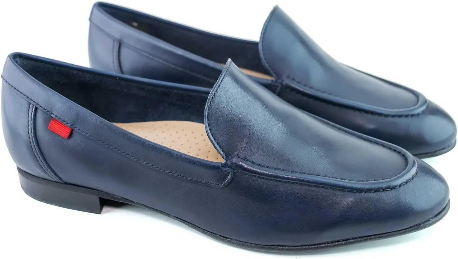 Womens Genuine Leather Casual Comfort Slip on Dress Loafer
