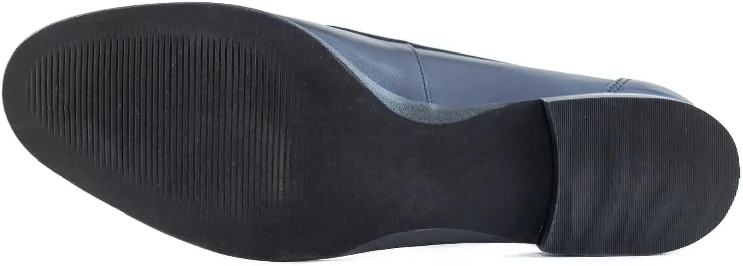 Womens Genuine Leather Casual Comfort Slip on Dress Loafer
