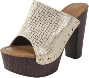 Women's High Heel Slippers Open Toe Sandals Casual Wear Vacation Summer Spring Comfortable Slippers Women for Home