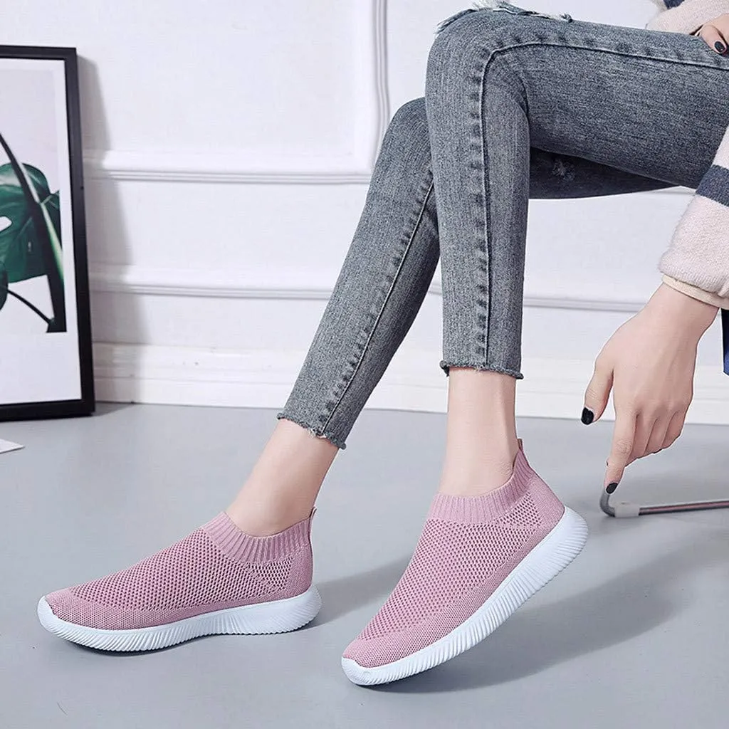 Womens Ladies Walking Running Shoes Slip On Lightweight Mens Tennis Shoes Wide Men's Casual Dress Shoes Women Shoes Sneakers Black Tennis Shoe Loafers Dress Shoe