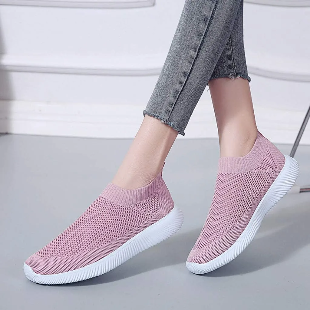 Womens Ladies Walking Running Shoes Slip On Lightweight Mens Tennis Shoes Wide Men's Casual Dress Shoes Women Shoes Sneakers Black Tennis Shoe Loafers Dress Shoe
