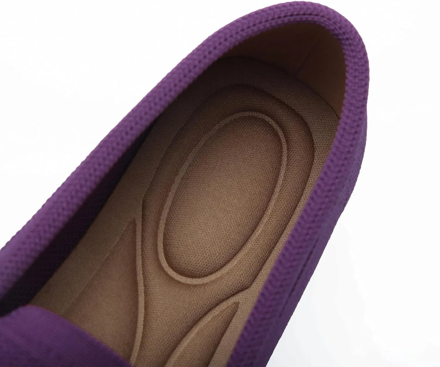 Women's Lightweight Knitted Loafers Casual Flat Shoes Comfortable Boat Shoes Flat Bottomed Breathable Shoes