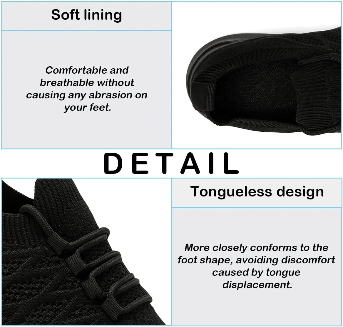 Womens Lightweight Road Running Shoes Slip On Walking Sneakers Suitable for Outdoor Sports Gym and Daily Wear All Day with Breathable Upper and Elastic Sole