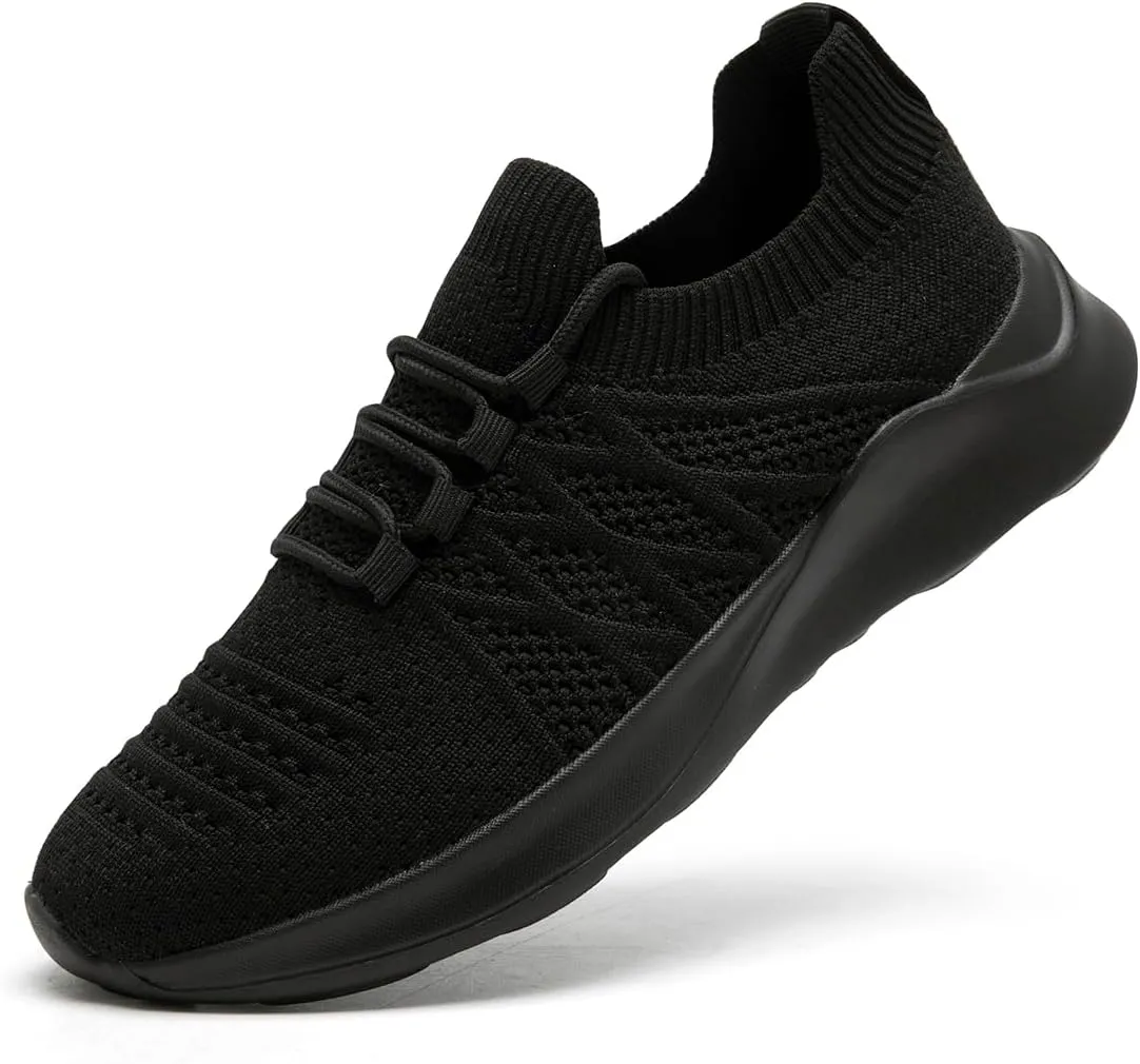Womens Lightweight Road Running Shoes Slip On Walking Sneakers Suitable for Outdoor Sports Gym and Daily Wear All Day with Breathable Upper and Elastic Sole