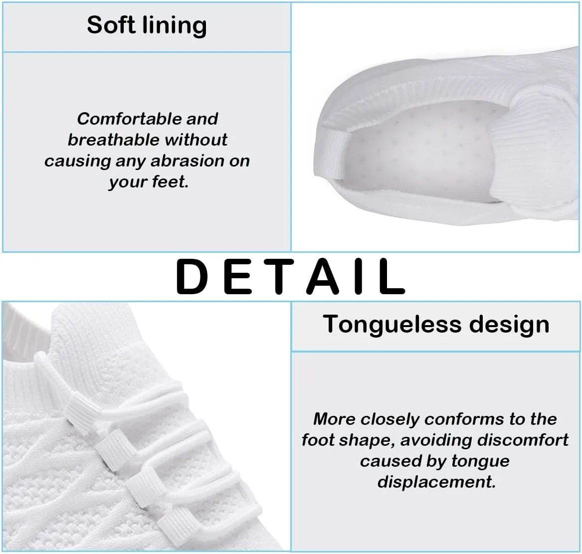 Womens Lightweight Road Running Shoes Slip On Walking Sneakers Suitable for Outdoor Sports Gym and Daily Wear All Day with Breathable Upper and Elastic Sole