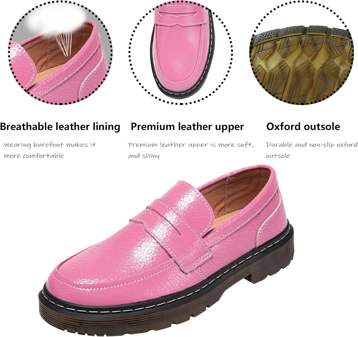 Women's Loafers Classic Penny Loafers for Women Fashion Driving Moccasins Women