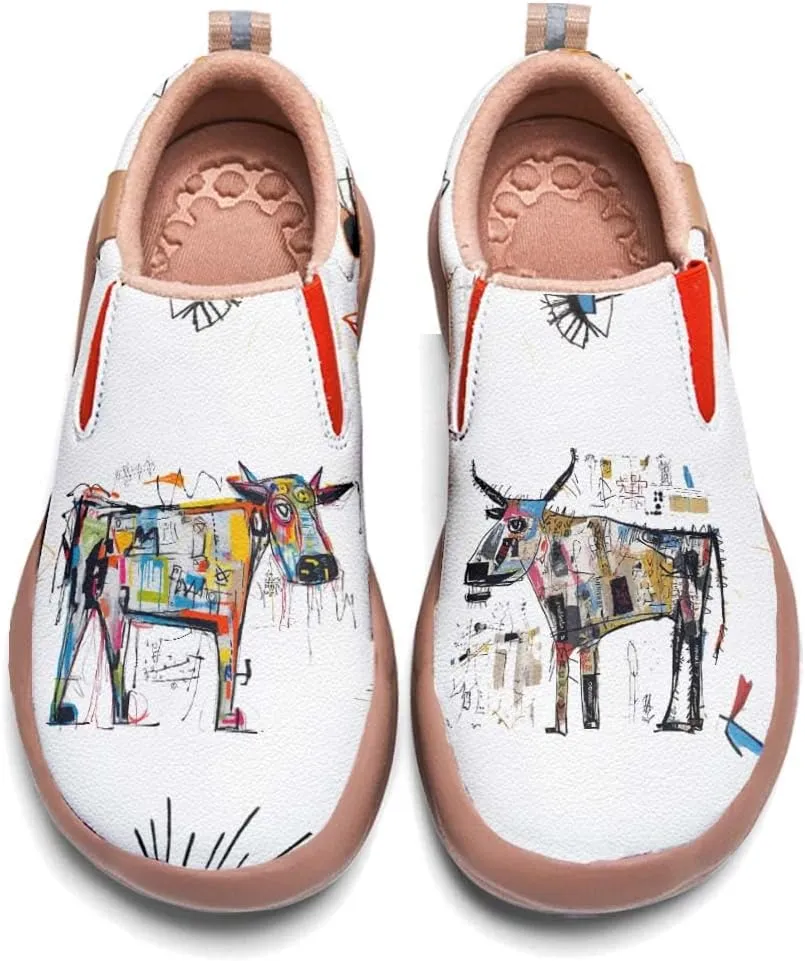 Women's Loafers Shoes Travel Casual Cartoon Animals Art Painted Slip On Lightweight Comfort Ladies Fashion Sneakers