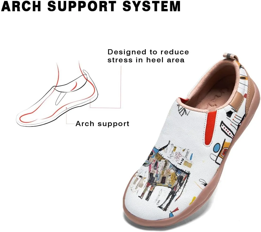 Women's Loafers Shoes Travel Casual Cartoon Animals Art Painted Slip On Lightweight Comfort Ladies Fashion Sneakers
