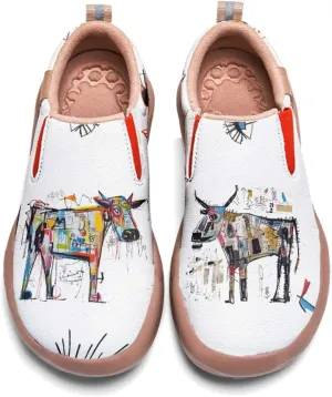 Women's Loafers Shoes Travel Casual Cartoon Animals Art Painted Slip On Lightweight Comfort Ladies Fashion Sneakers
