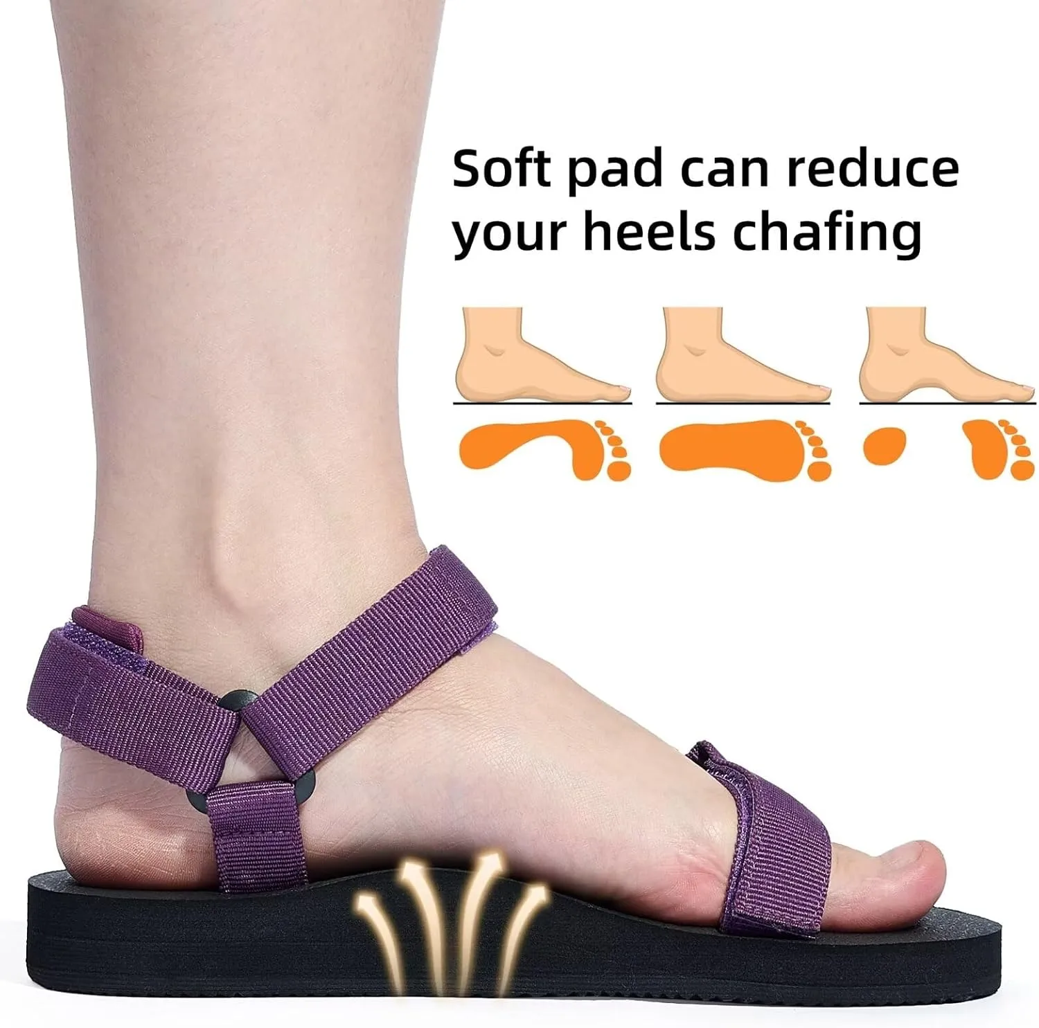 Women's Original Sport Sandals Hiking Sandals with Arch Support Yoga Mat Insole Light Weight Outdoor Water Shoes