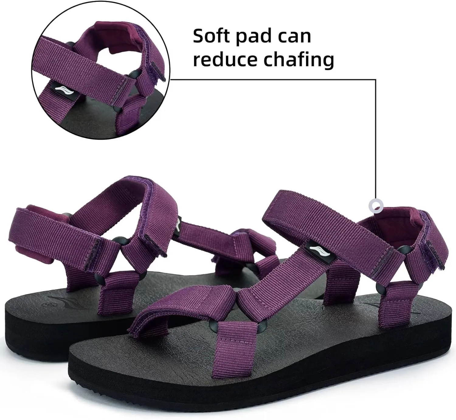 Women's Original Sport Sandals Hiking Sandals with Arch Support Yoga Mat Insole Light Weight Outdoor Water Shoes