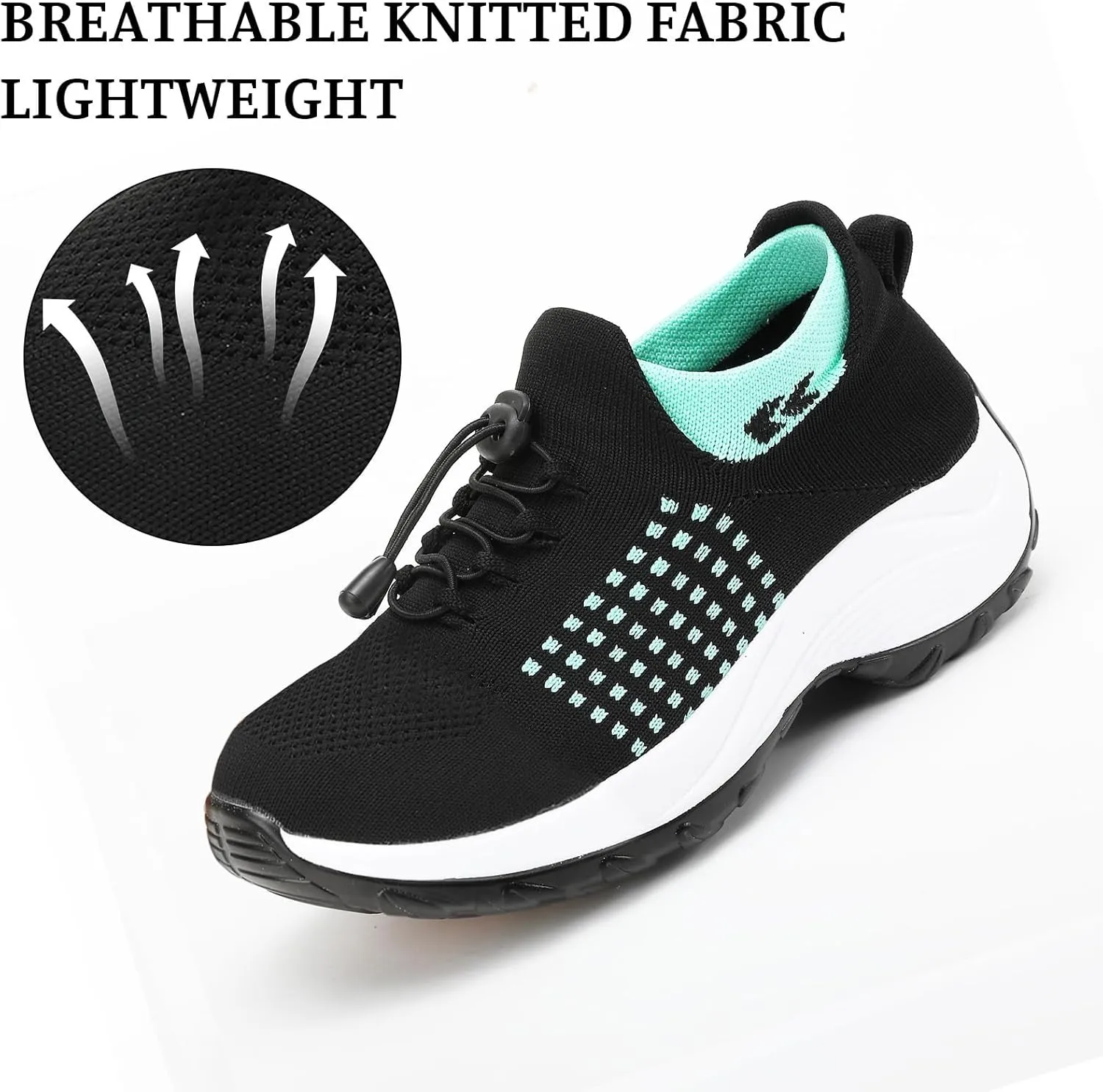 Women's Orthopedic Shoes Slip On Breathable Sneakers Walking Athletic Casual Shoe, Comfortable Trainers for Womens