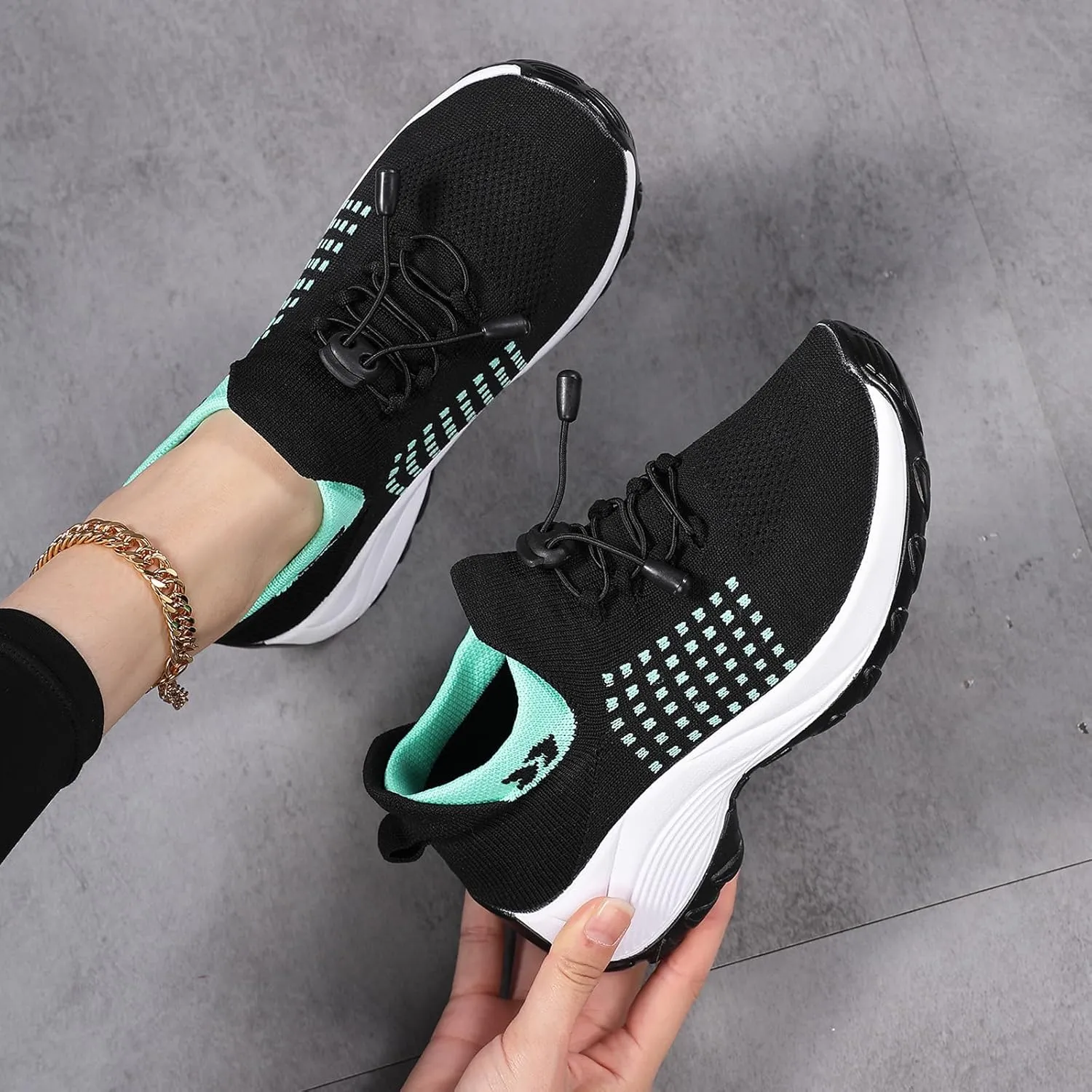 Women's Orthopedic Shoes Slip On Breathable Sneakers Walking Athletic Casual Shoe, Comfortable Trainers for Womens