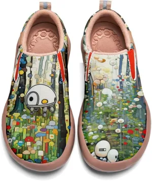 Women's Painted Travel Loafers - Fashion Slip On Sneaker Casual Comfortable Walking Lightweight Nurse Shoes