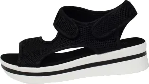 Women's Platform & Wedge Sandals Open Toe Ankle Strap Summer Dress Shoes Comfortable Dressy Sandals Wide Width Soft Soles Walking Shoes Cushion Wedges