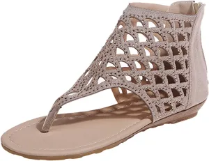 Womens Platform Wedge Sandals Dressy Summer Shoes Comfortable Ankle Strap Open Toe Boho Espadrille Slides for Casual Beach Walking Outdoor Activities Orthopedic Shoes for Women