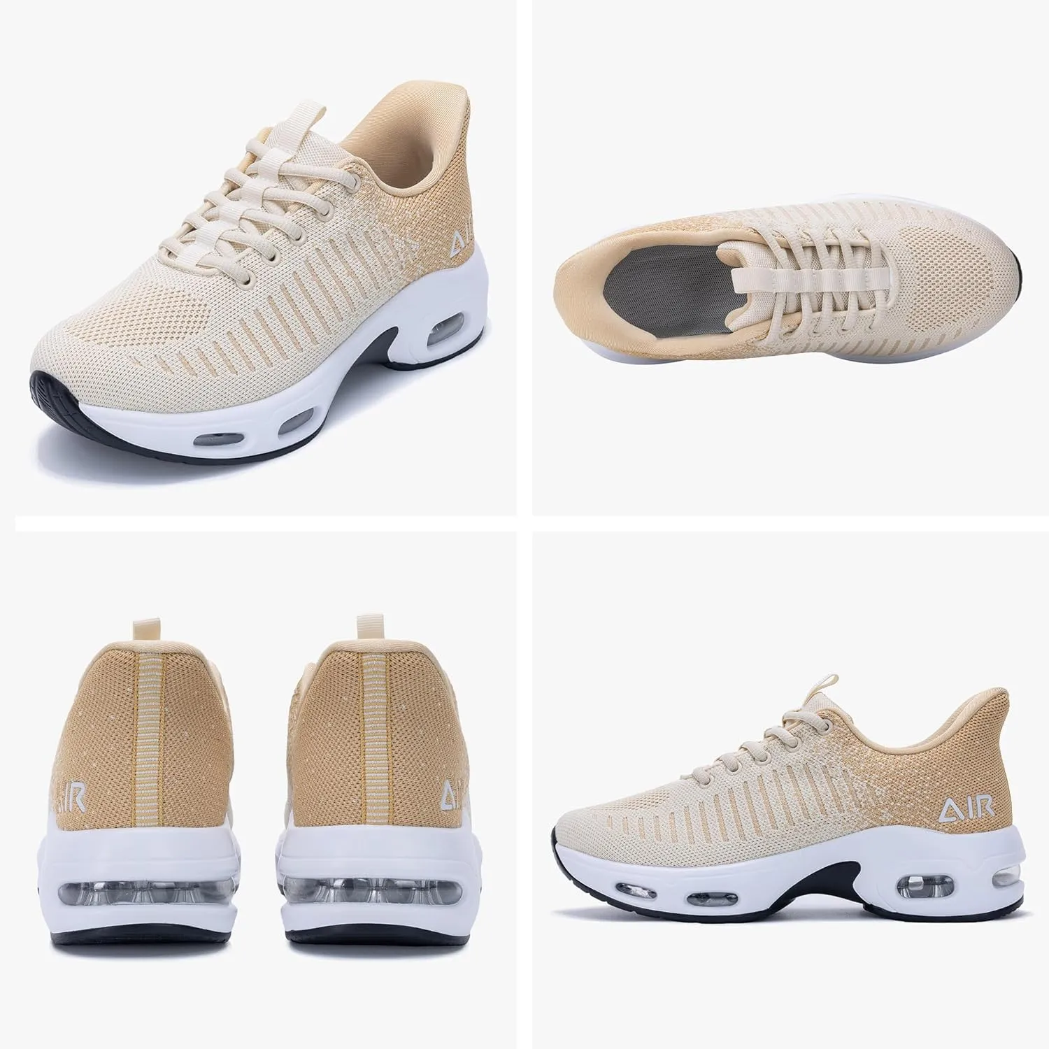 Womens Running Shoes Air Tennis Sneakers Slip On Athletic Shoes for Walking Gym Fitness