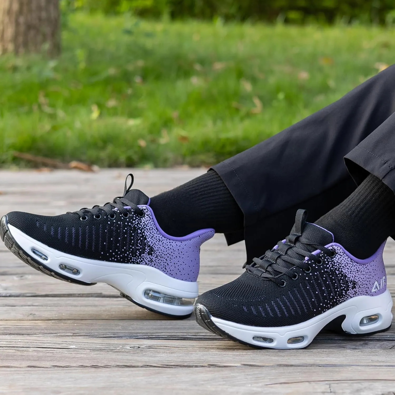 Womens Running Shoes Air Tennis Sneakers Slip On Athletic Shoes for Walking Gym Fitness