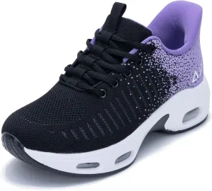 Womens Running Shoes Air Tennis Sneakers Slip On Athletic Shoes for Walking Gym Fitness