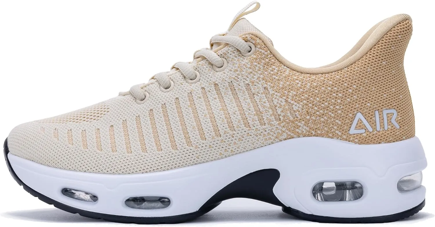 Womens Running Shoes Air Tennis Sneakers Slip On Athletic Shoes for Walking Gym Fitness