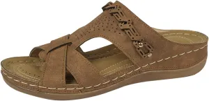 Women's Sandal Heels,Open Toe Platform Slip-on Chunky Sandals For Women Comfortable Walking Casual Dressy Outdoor Summer Shoes